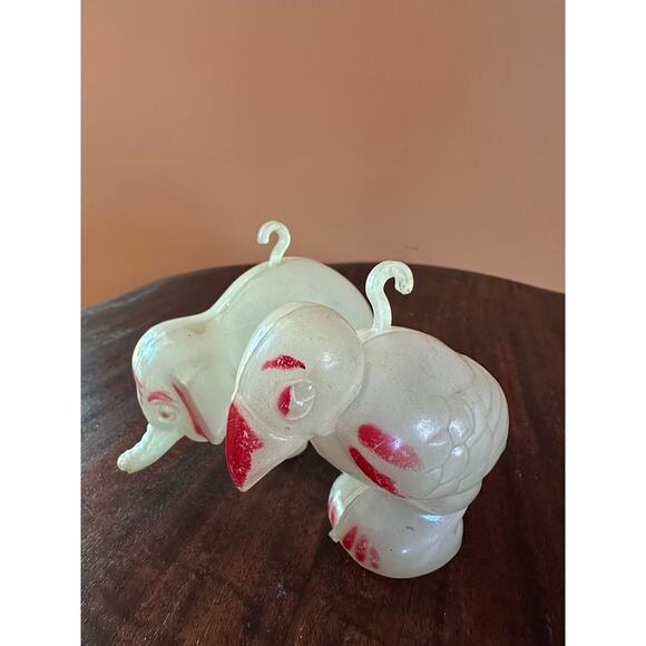 Vintage Rosbro Parrot and Elephant Ornaments Set of 2 - Picture 7 of 7